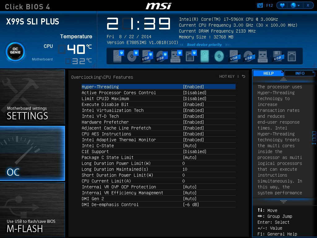 MSI X99S SLI Plus BIOS and Software - The Intel Haswell-E X99